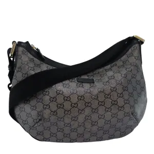 GUCCI GG crystal Shoulder Bag PVC Leather Black 181092 1669  ki4485