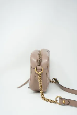 Gucci GG Marmont Mini Camera Shoulder Bag Beige