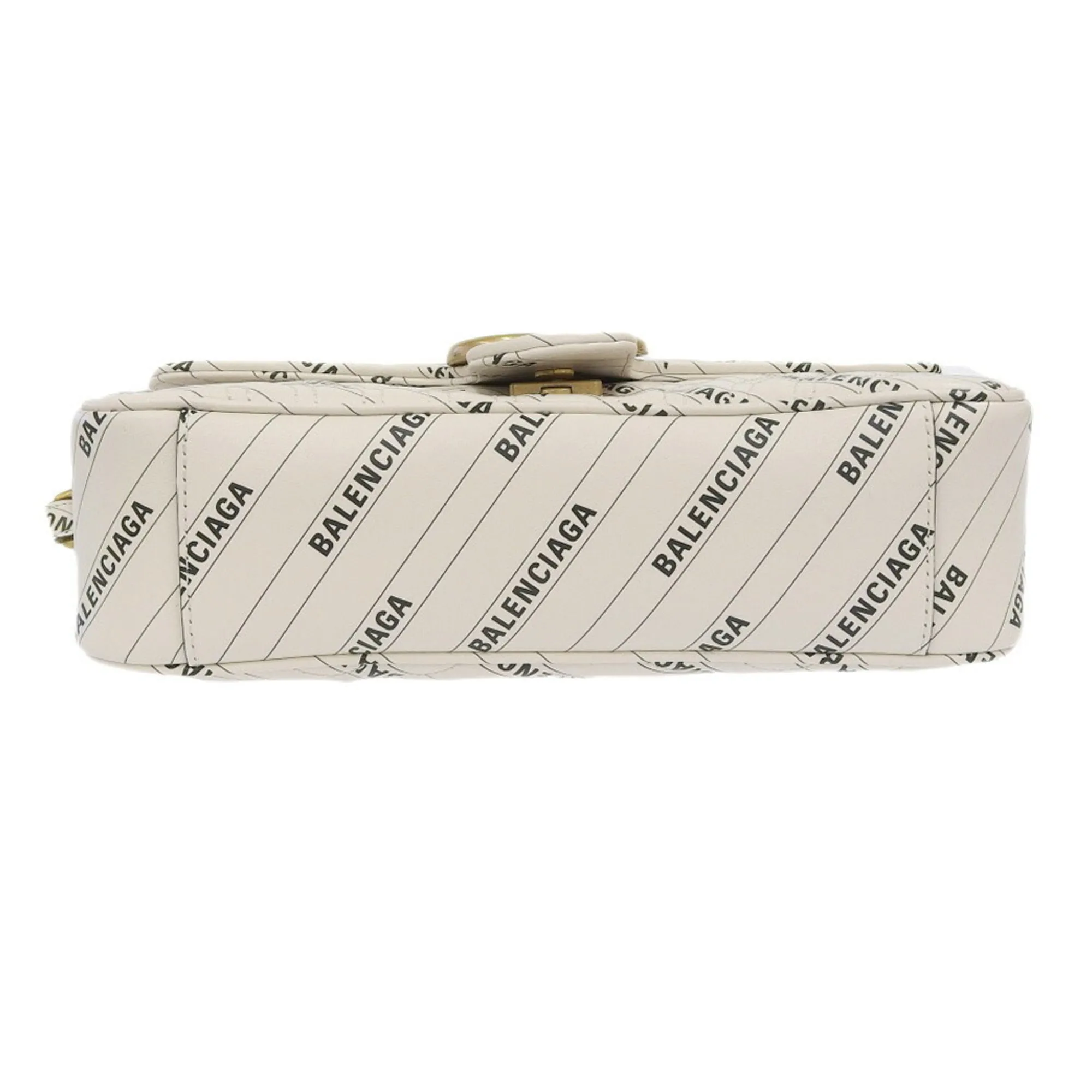 Gucci Gg Marmont Off-  Leather Shoulder Bag (Pre-Owned)