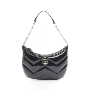 Gucci Gg Marmont  Patent Leather Shoulder Bag