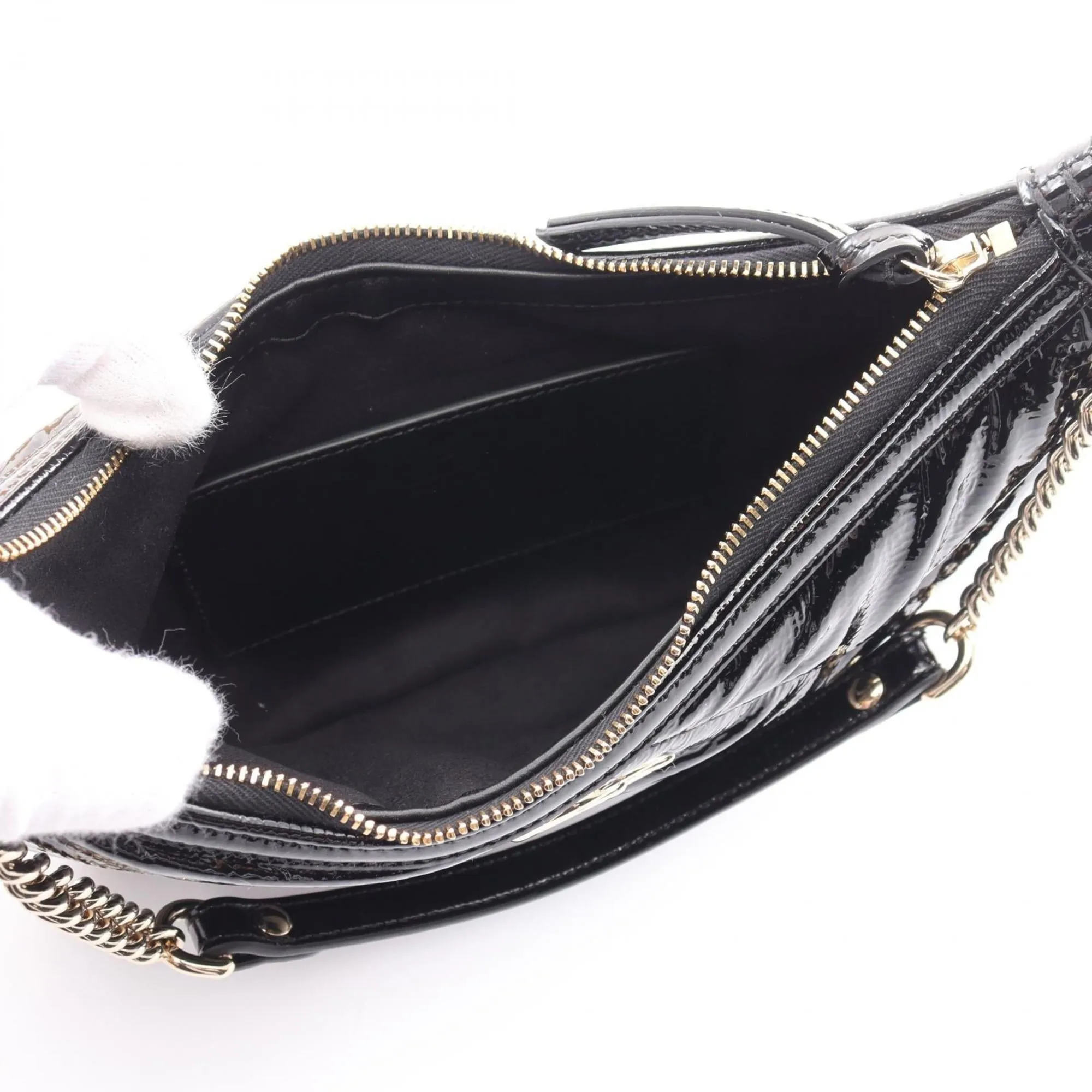 Gucci Gg Marmont  Patent Leather Shoulder Bag