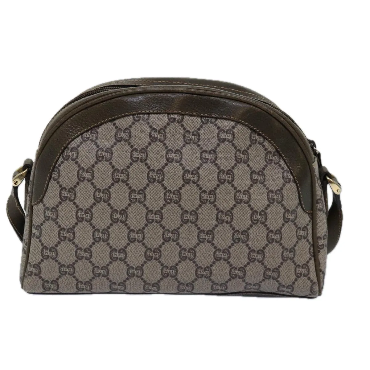 GUCCI GG Plus Supreme Shoulder Bag PVC Leather Beige  ep4541