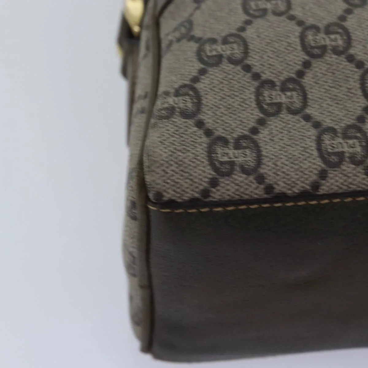 GUCCI GG Plus Supreme Shoulder Bag PVC Leather Beige  ep4541