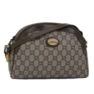 GUCCI GG Plus Supreme Shoulder Bag PVC Leather Beige  ep4541