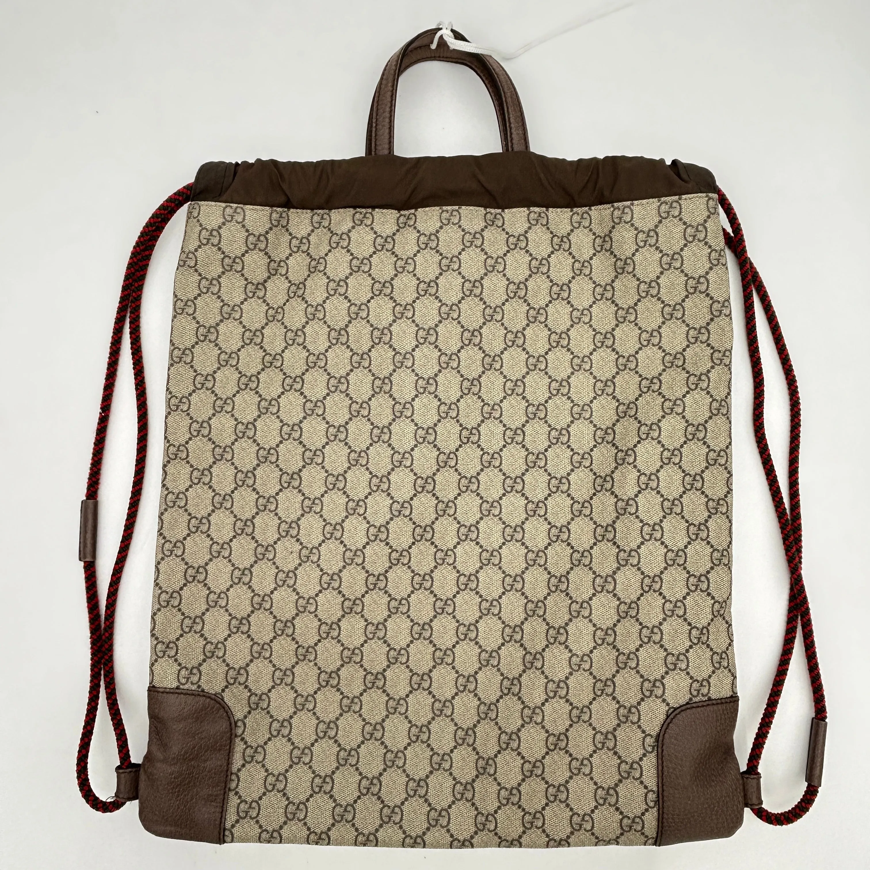 Gucci GG Supreme Coated Canvas Leather Backpack