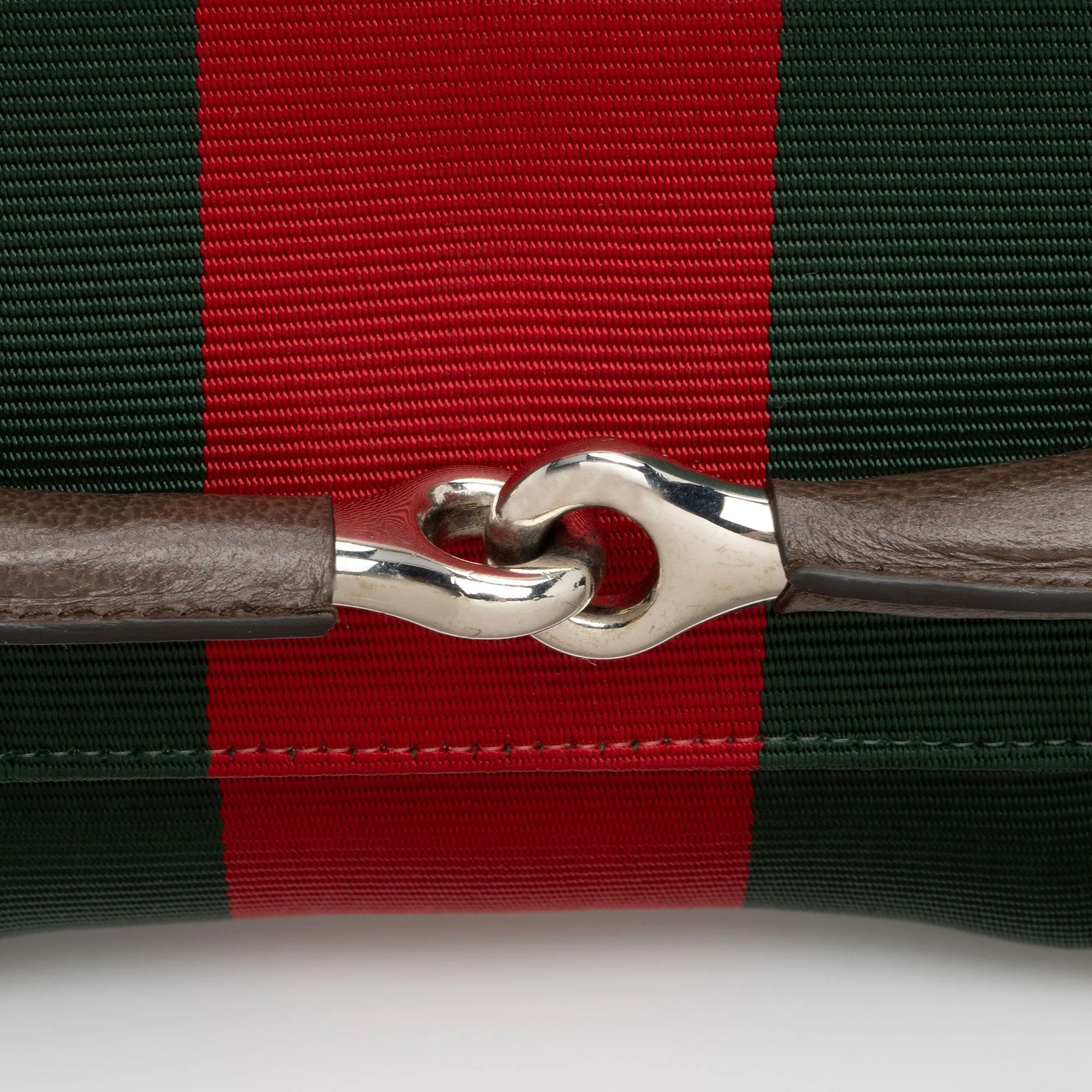Gucci GG Supreme Horsebit Web Chain Shoulder Bag (SHF-lQWg6i)