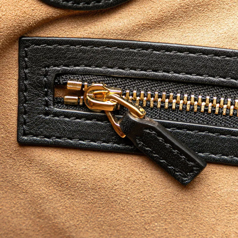 Gucci GG Supreme Padlock Chain Shoulder Bag PVC Leather