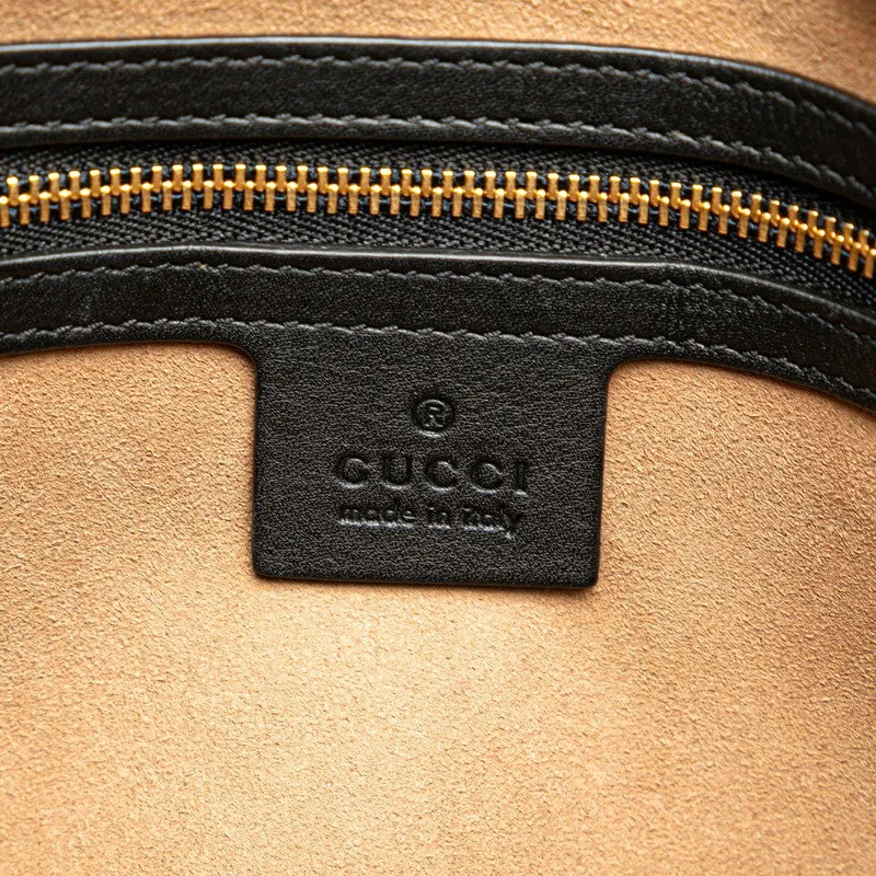 Gucci GG Supreme Padlock Chain Shoulder Bag PVC Leather