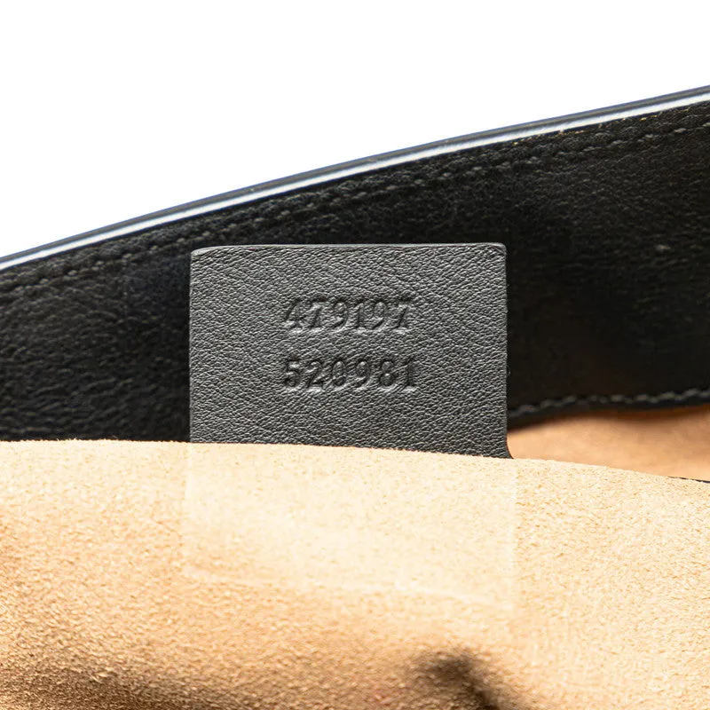 Gucci GG Supreme Padlock Chain Shoulder Bag PVC Leather