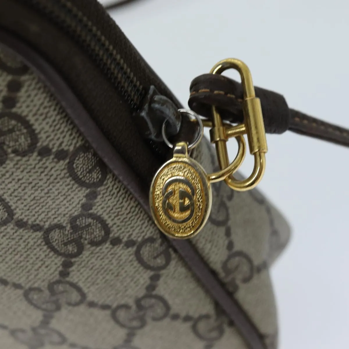 GUCCI GG Supreme Shoulder Bag Beige Brown 97 02 068  ep4465