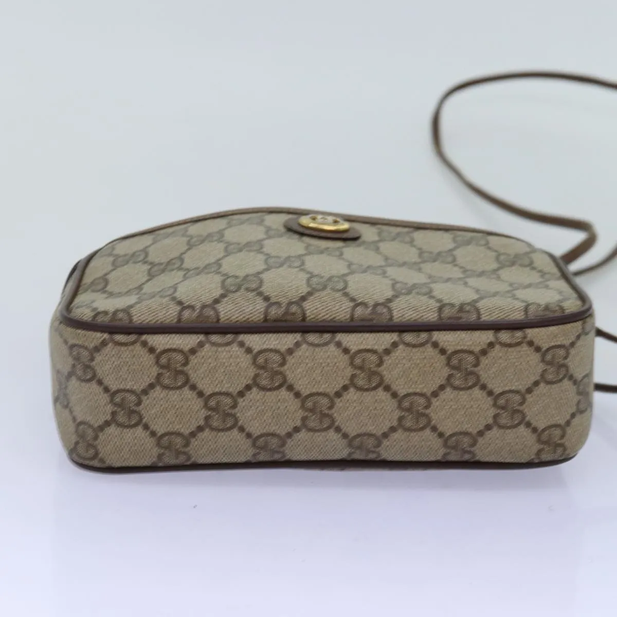 GUCCI GG Supreme Shoulder Bag PVC Beige 116 02 607  12594