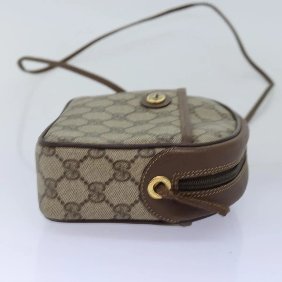 GUCCI GG Supreme Shoulder Bag PVC Beige 116 02 607  12594