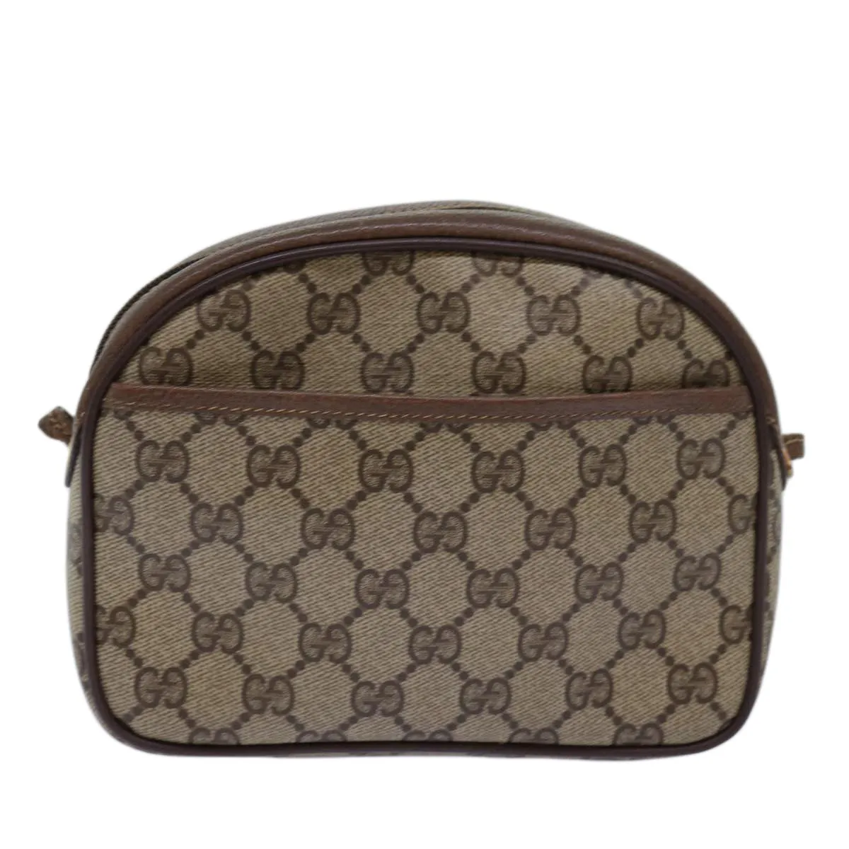 GUCCI GG Supreme Shoulder Bag PVC Beige 116 02 607  12594