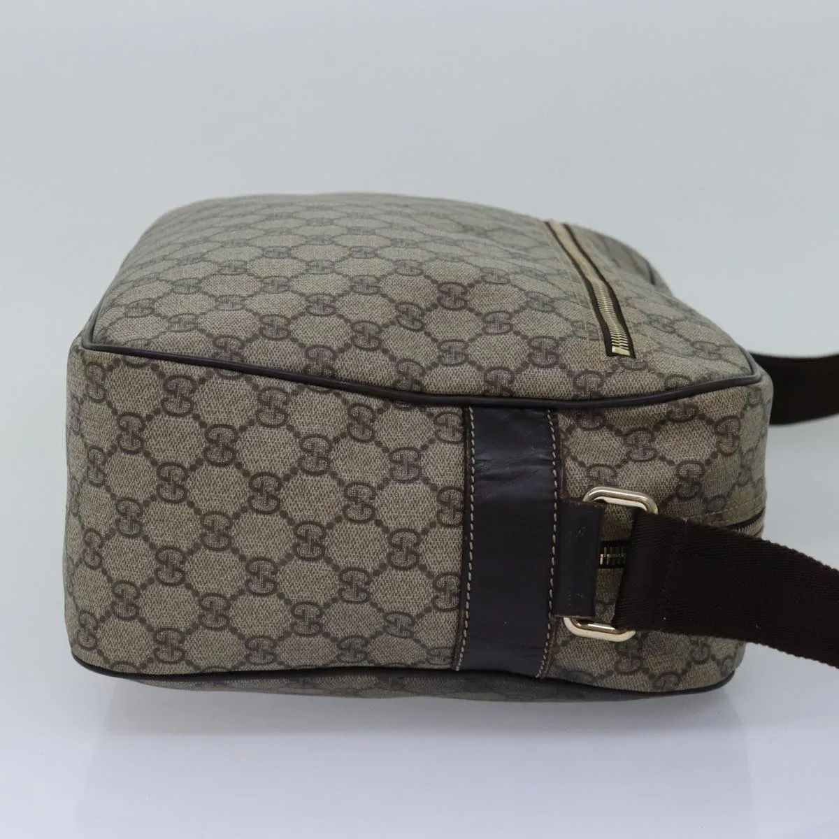 GUCCI GG Supreme Shoulder Bag PVC Beige 211107  ep4581