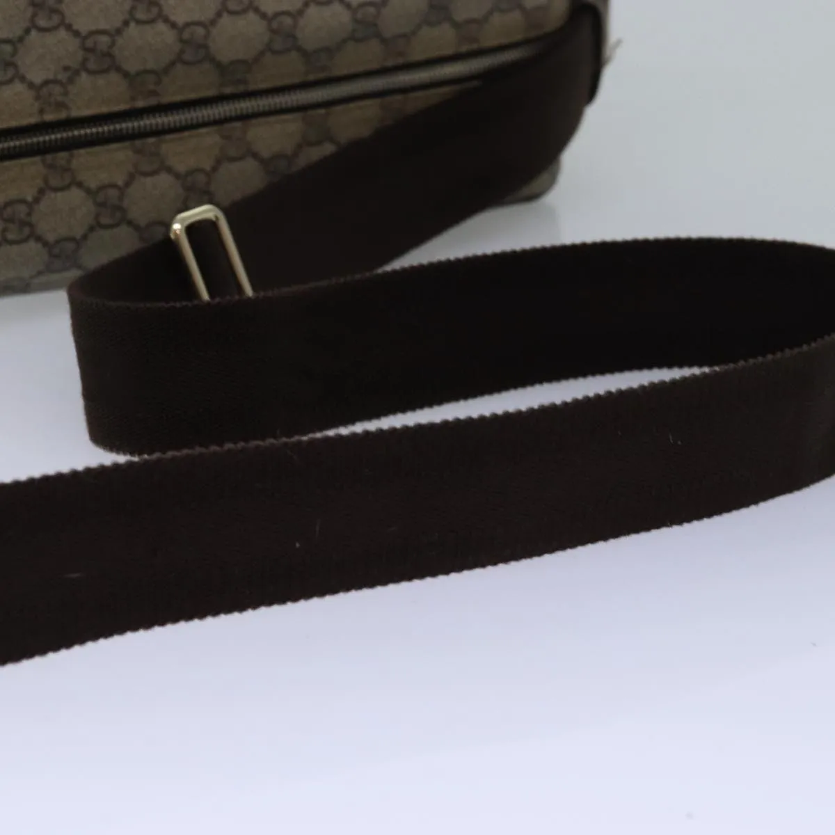 GUCCI GG Supreme Shoulder Bag PVC Beige 211107  ep4581
