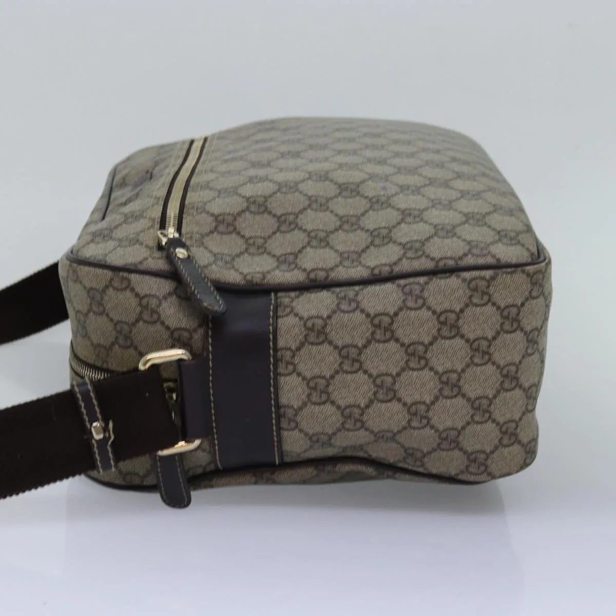 GUCCI GG Supreme Shoulder Bag PVC Beige 211107  ep4581
