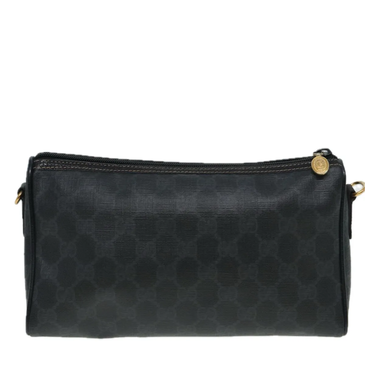 GUCCI GG Supreme Shoulder Bag PVC Black 156 02 086  83391