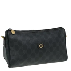 GUCCI GG Supreme Shoulder Bag PVC Black 156 02 086  83391
