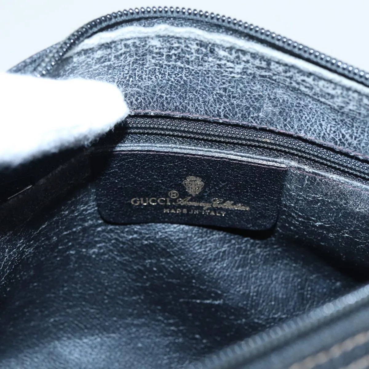 GUCCI GG Supreme Shoulder Bag PVC Black 156 02 086  83391