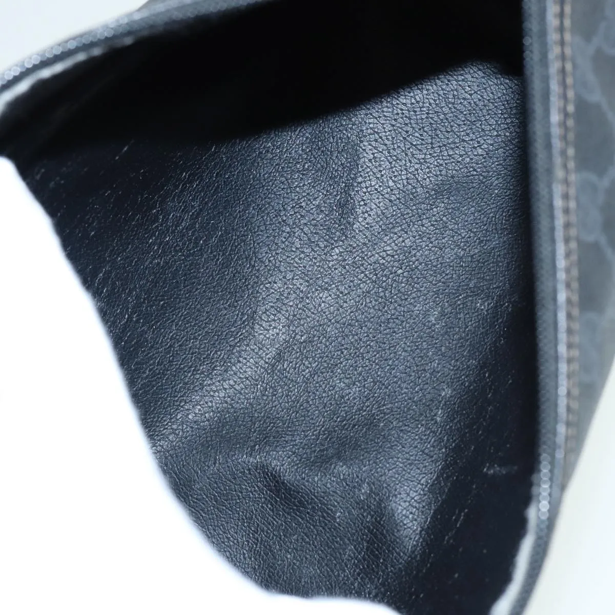 GUCCI GG Supreme Shoulder Bag PVC Black 156 02 086  83391