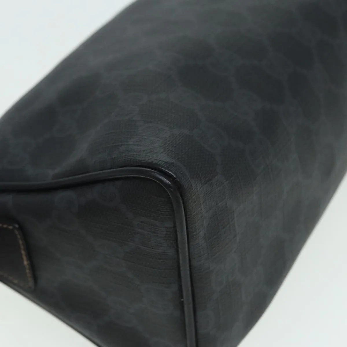 GUCCI GG Supreme Shoulder Bag PVC Black 156 02 086  83391