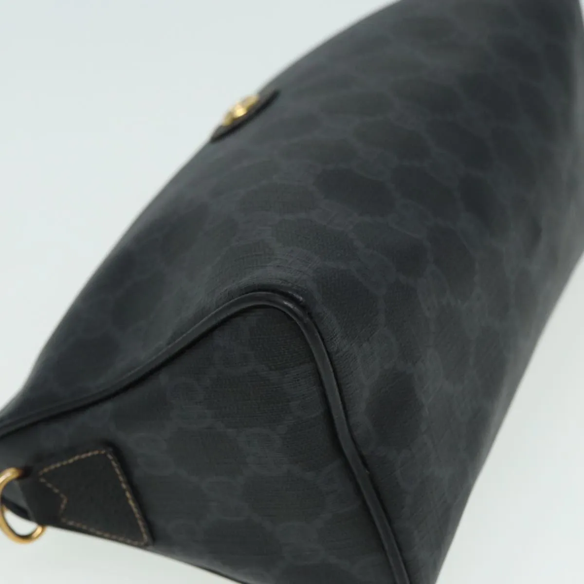 GUCCI GG Supreme Shoulder Bag PVC Black 156 02 086  83391