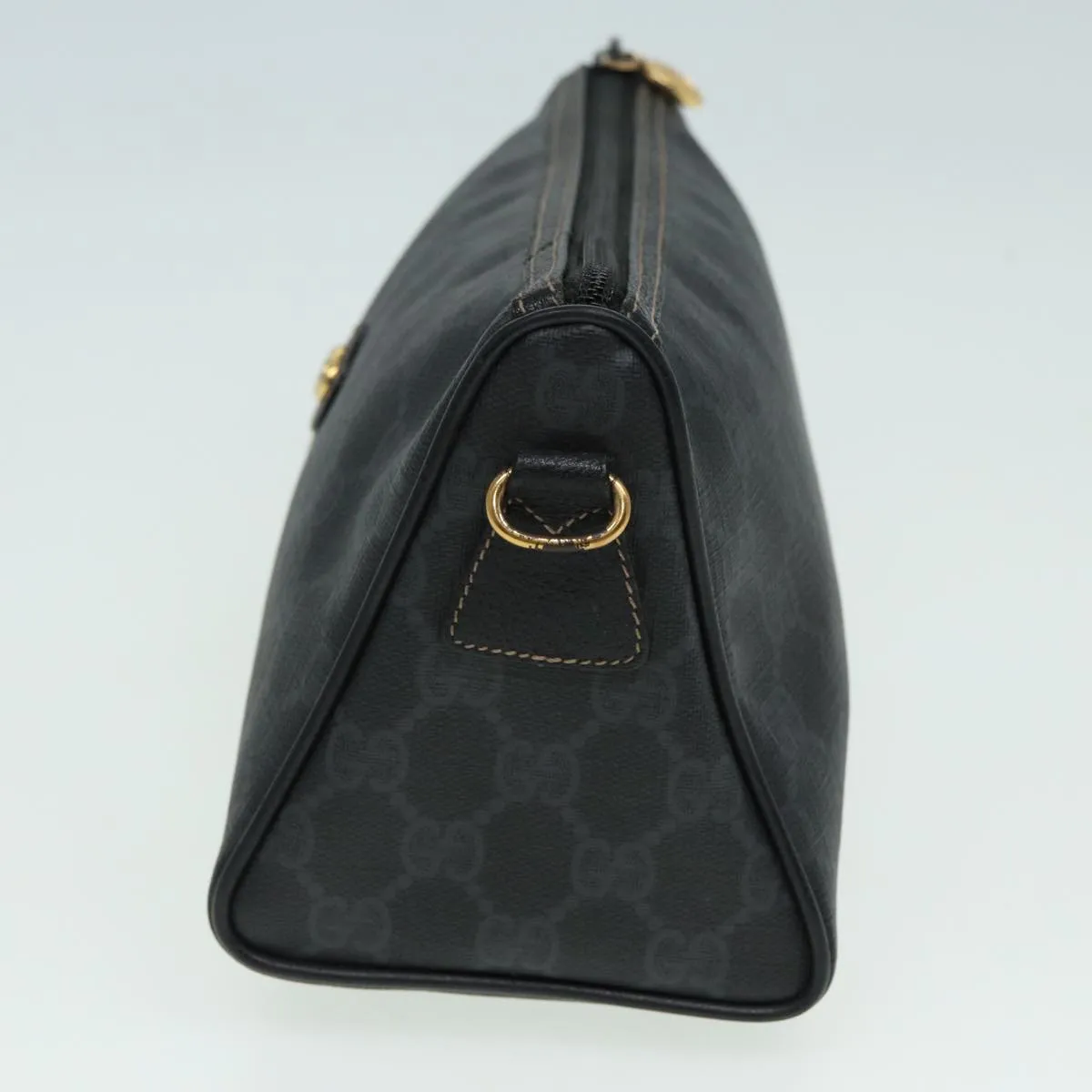 GUCCI GG Supreme Shoulder Bag PVC Black 156 02 086  83391