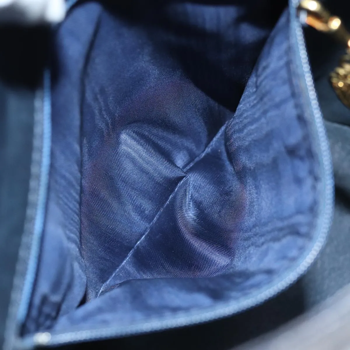 GUCCI GG Supreme Shoulder Bag PVC Navy  12621