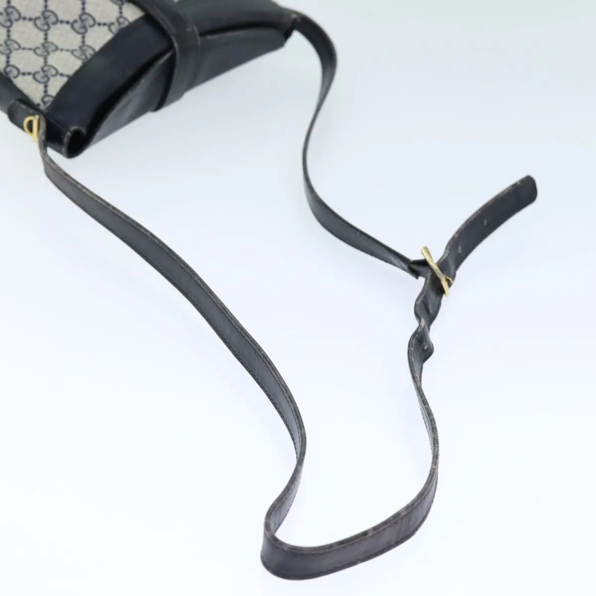 GUCCI GG Supreme Shoulder Bag PVC Navy  12621