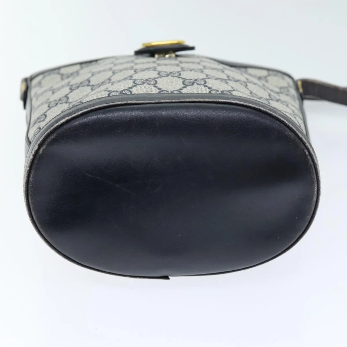 GUCCI GG Supreme Shoulder Bag PVC Navy  12621