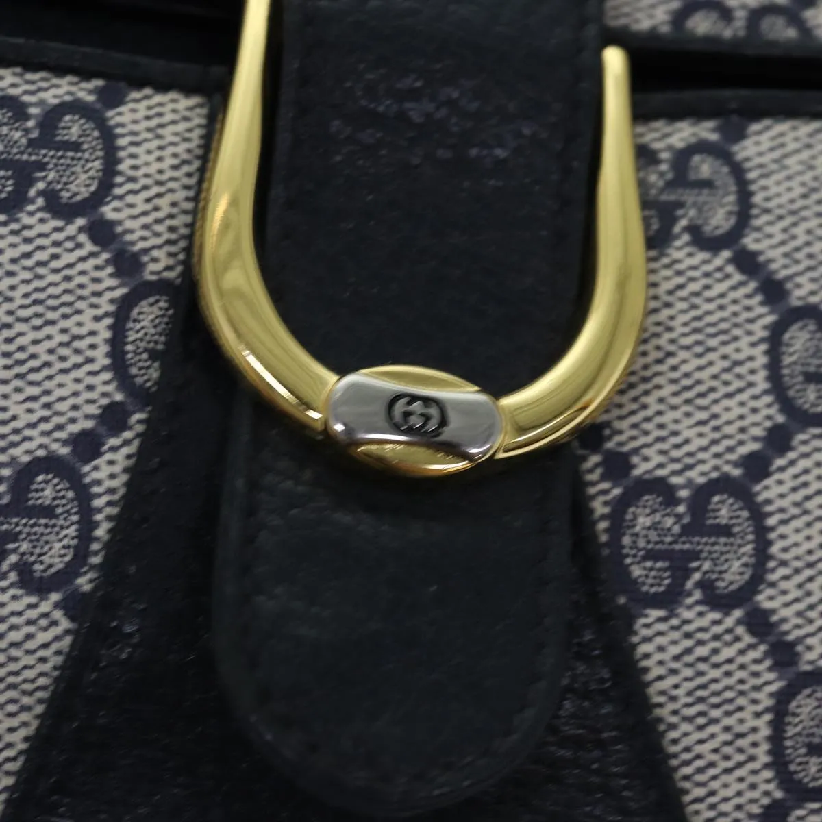 GUCCI GG Supreme Shoulder Bag PVC Navy  ep4236