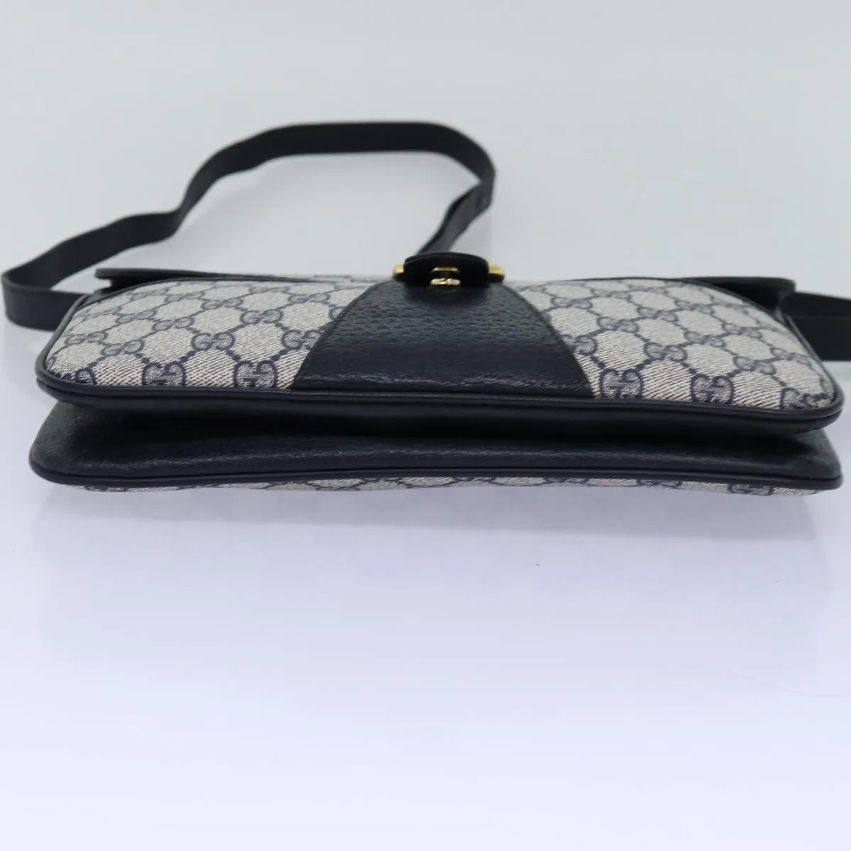 GUCCI GG Supreme Shoulder Bag PVC Navy  ep4236