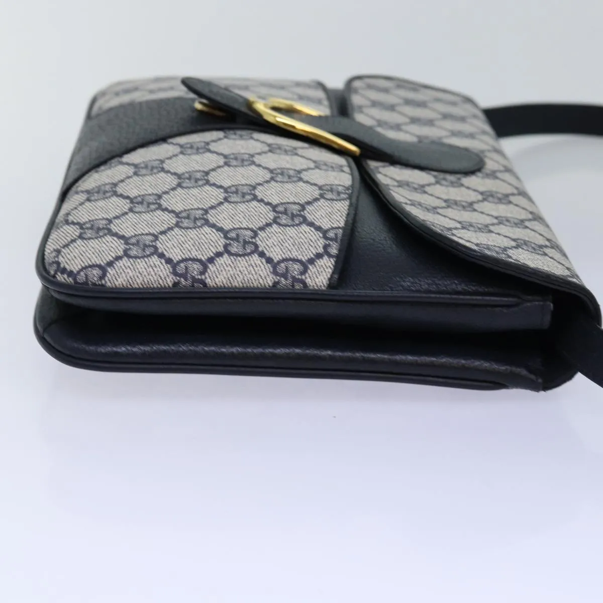 GUCCI GG Supreme Shoulder Bag PVC Navy  ep4236