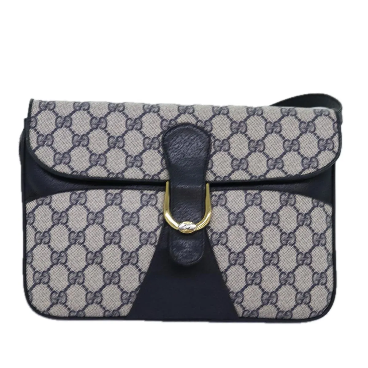 GUCCI GG Supreme Shoulder Bag PVC Navy  ep4236