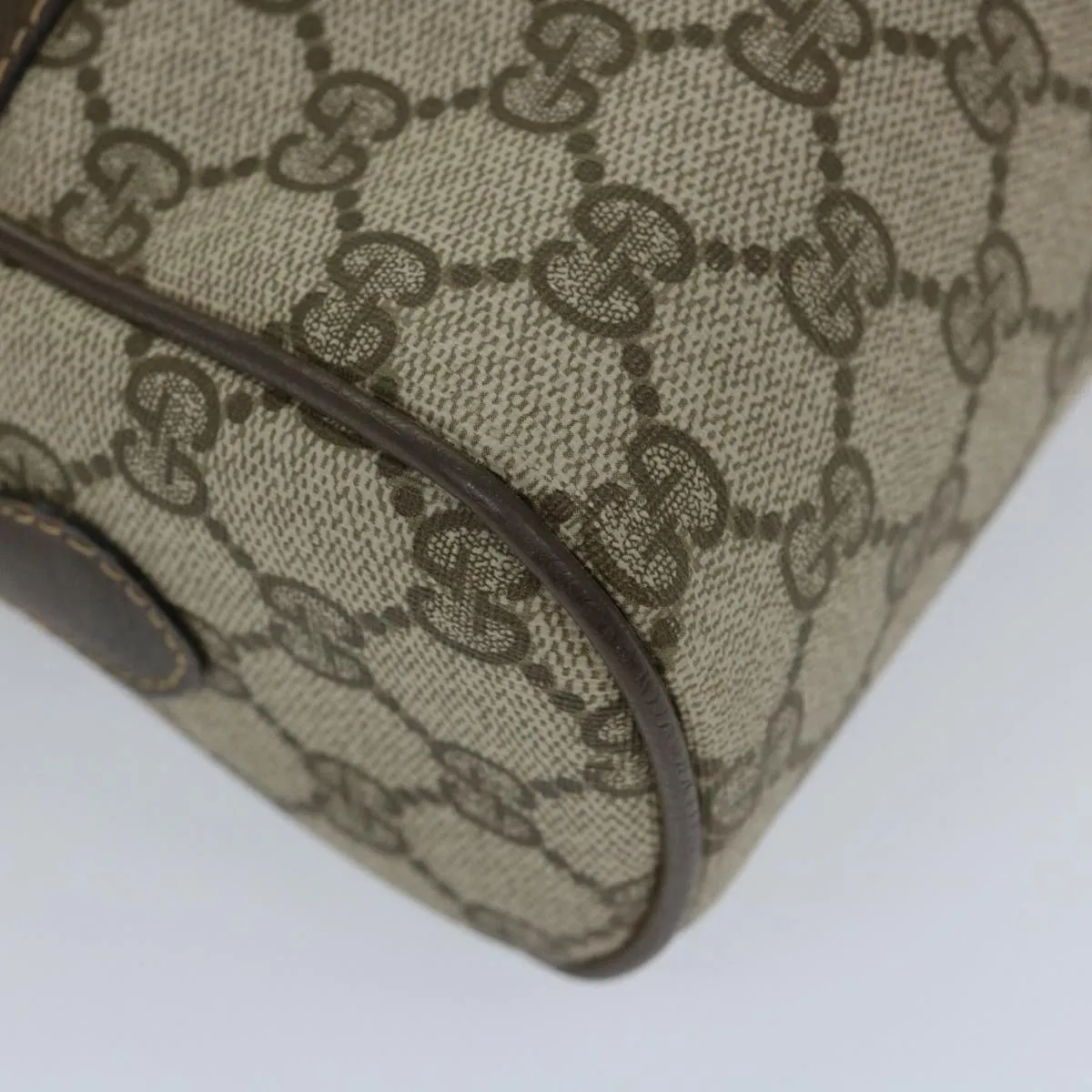 GUCCI GG Supreme Web Sherry Line Shoulder Bag Beige Red 001 4071 5  57626