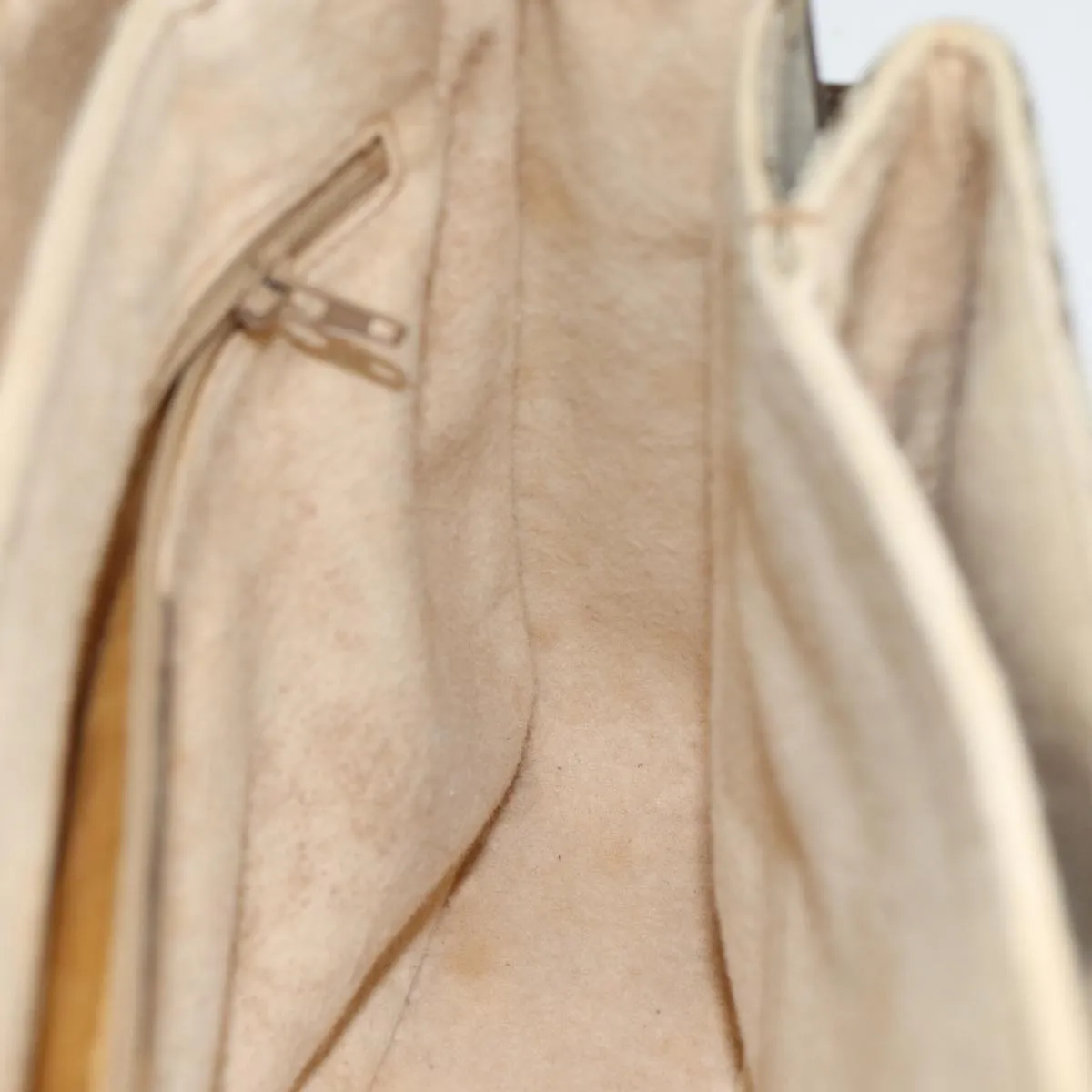 GUCCI GG Supreme Web Sherry Line Shoulder Bag PVC Beige  83722