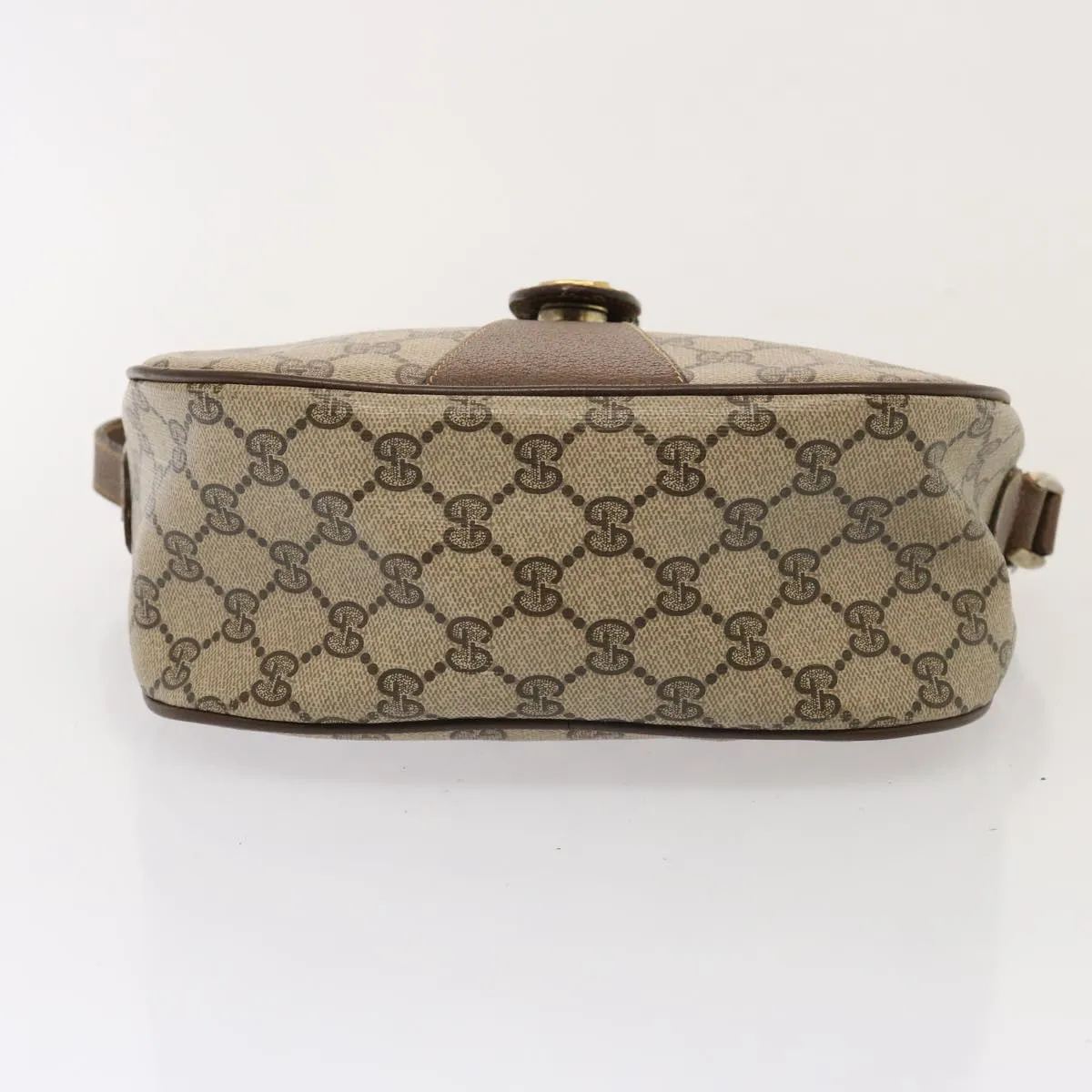 GUCCI GG Supreme Web Sherry Line Shoulder Bag PVC Beige 89 02 032  76696