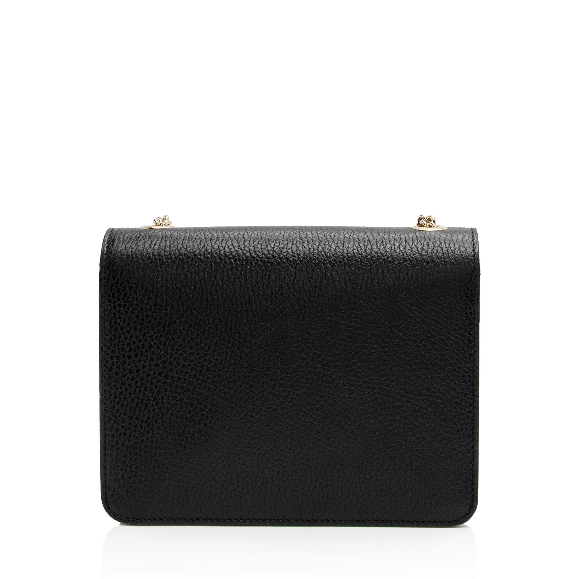 Gucci Grained Calfskin Interlocking G Small Shoulder Bag (SHF-1AVxLZ)