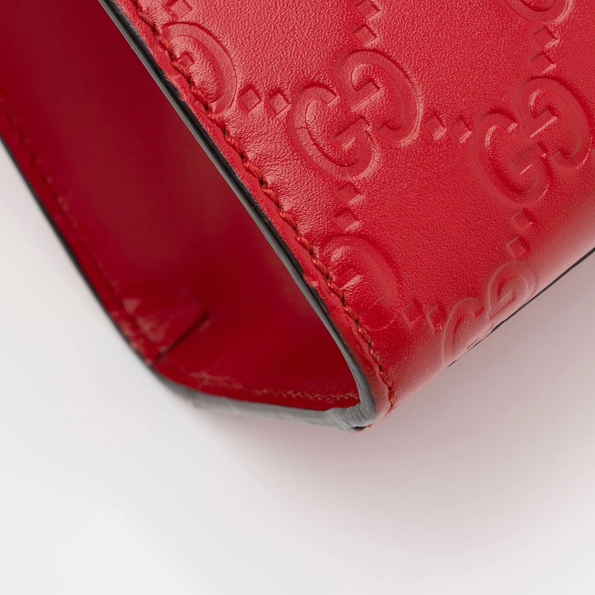 Gucci Guccissima Leather Padlock Medium Shoulder Bag (SHF-fXEhOA)