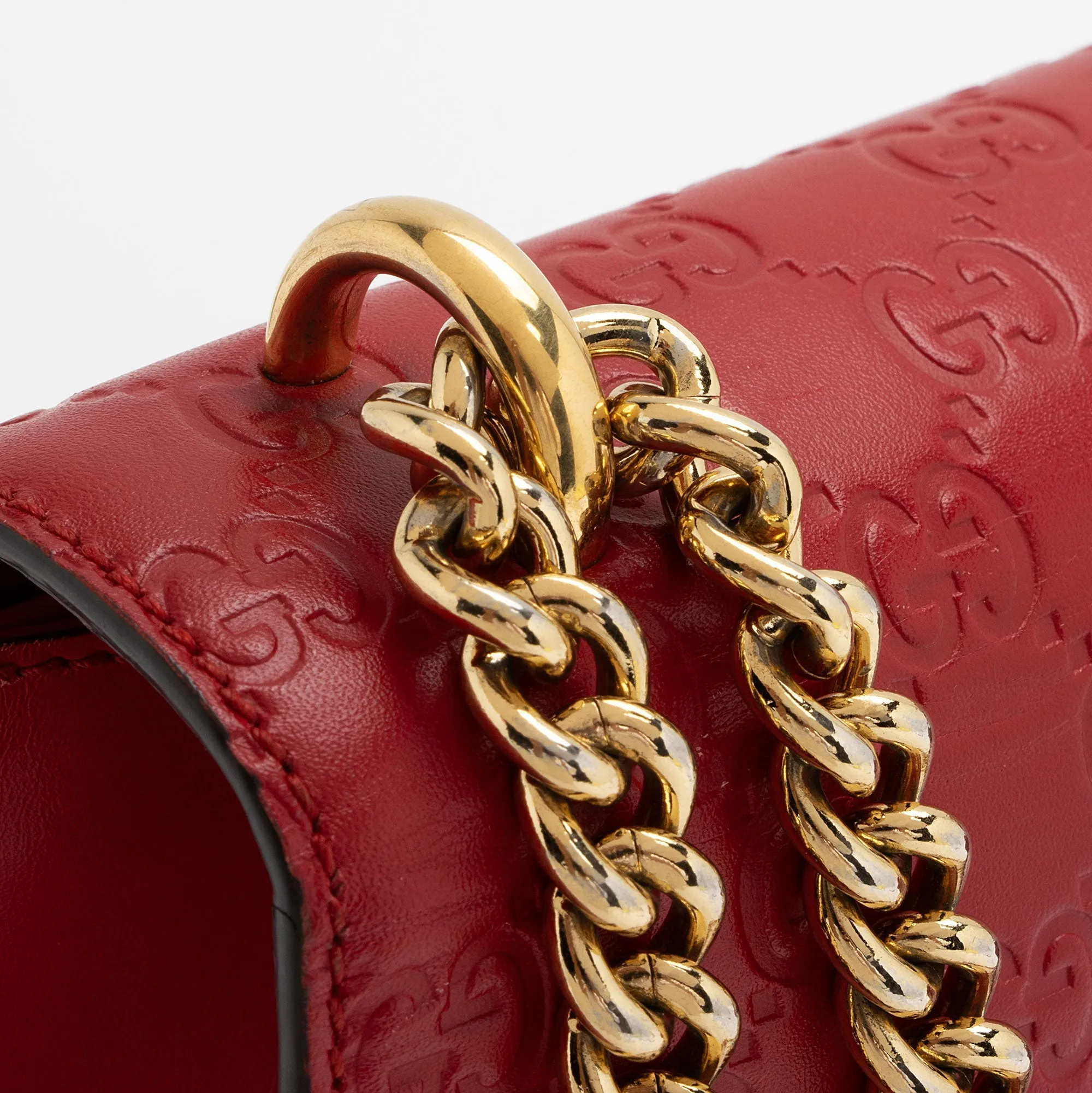 Gucci Guccissima Leather Padlock Medium Shoulder Bag (SHF-fXEhOA)