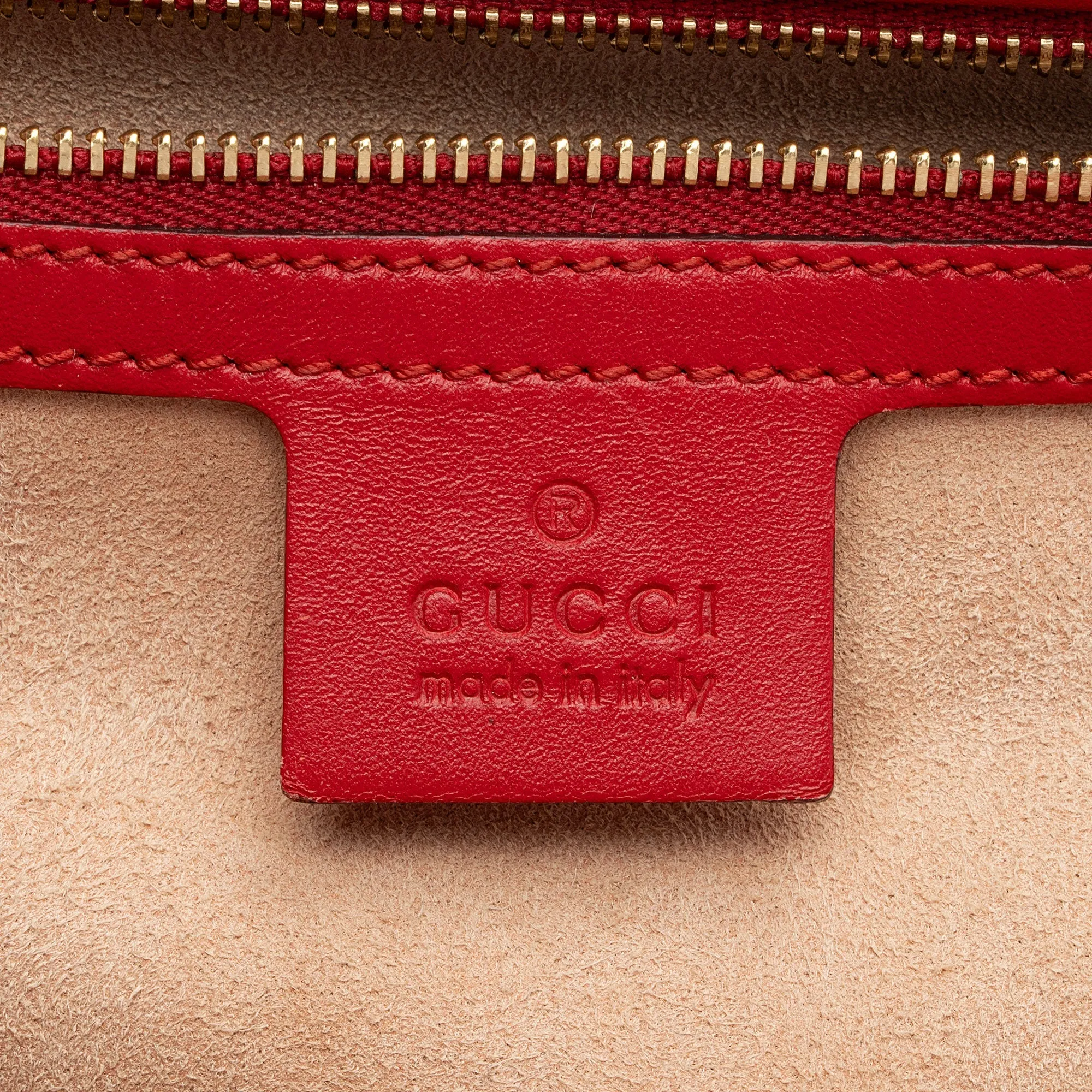 Gucci Guccissima Leather Padlock Medium Shoulder Bag (SHF-fXEhOA)