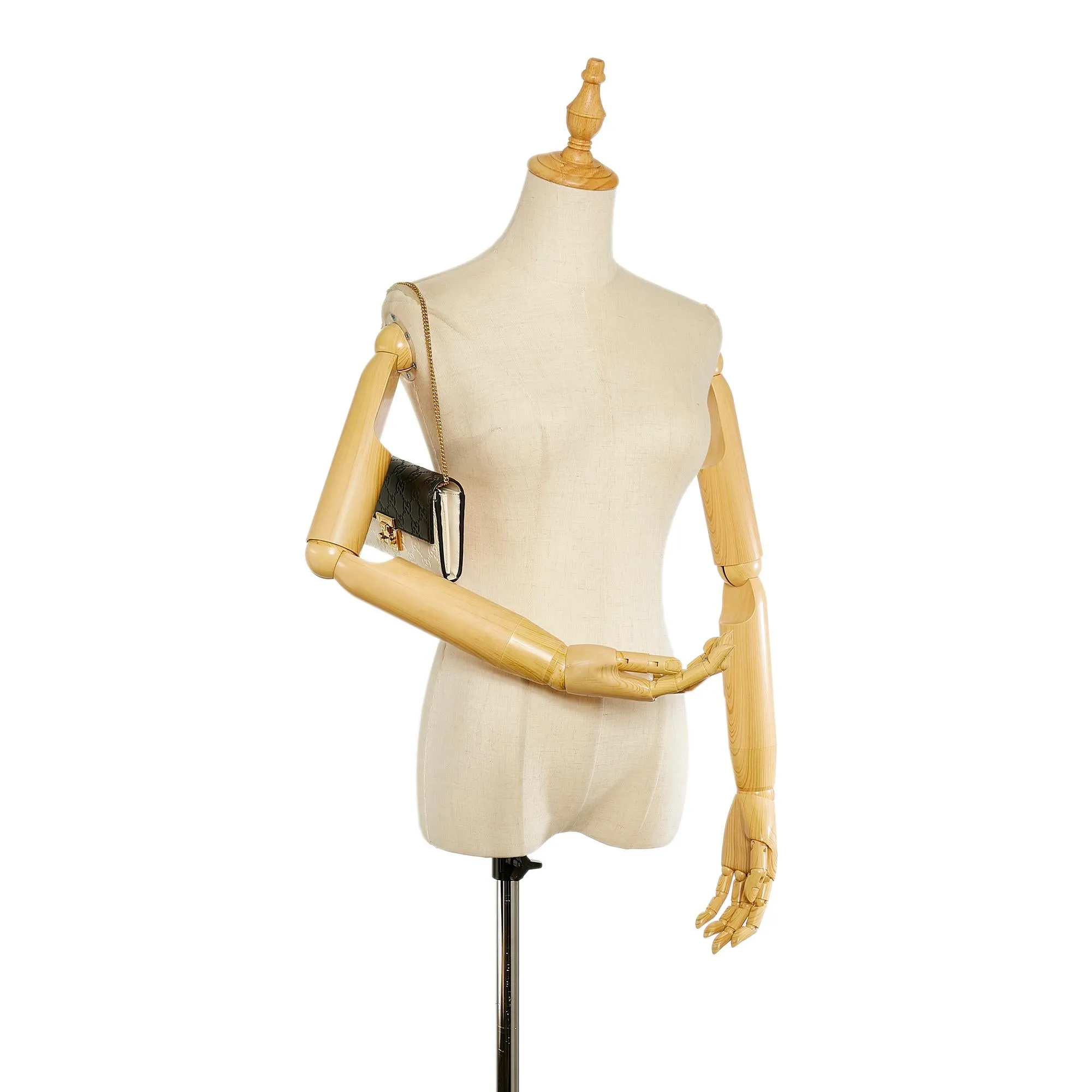 Gucci Guccissima Padlock Shoulder Bag (SHG-31849)