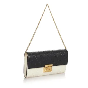 Gucci Guccissima Padlock Shoulder Bag (SHG-31849)
