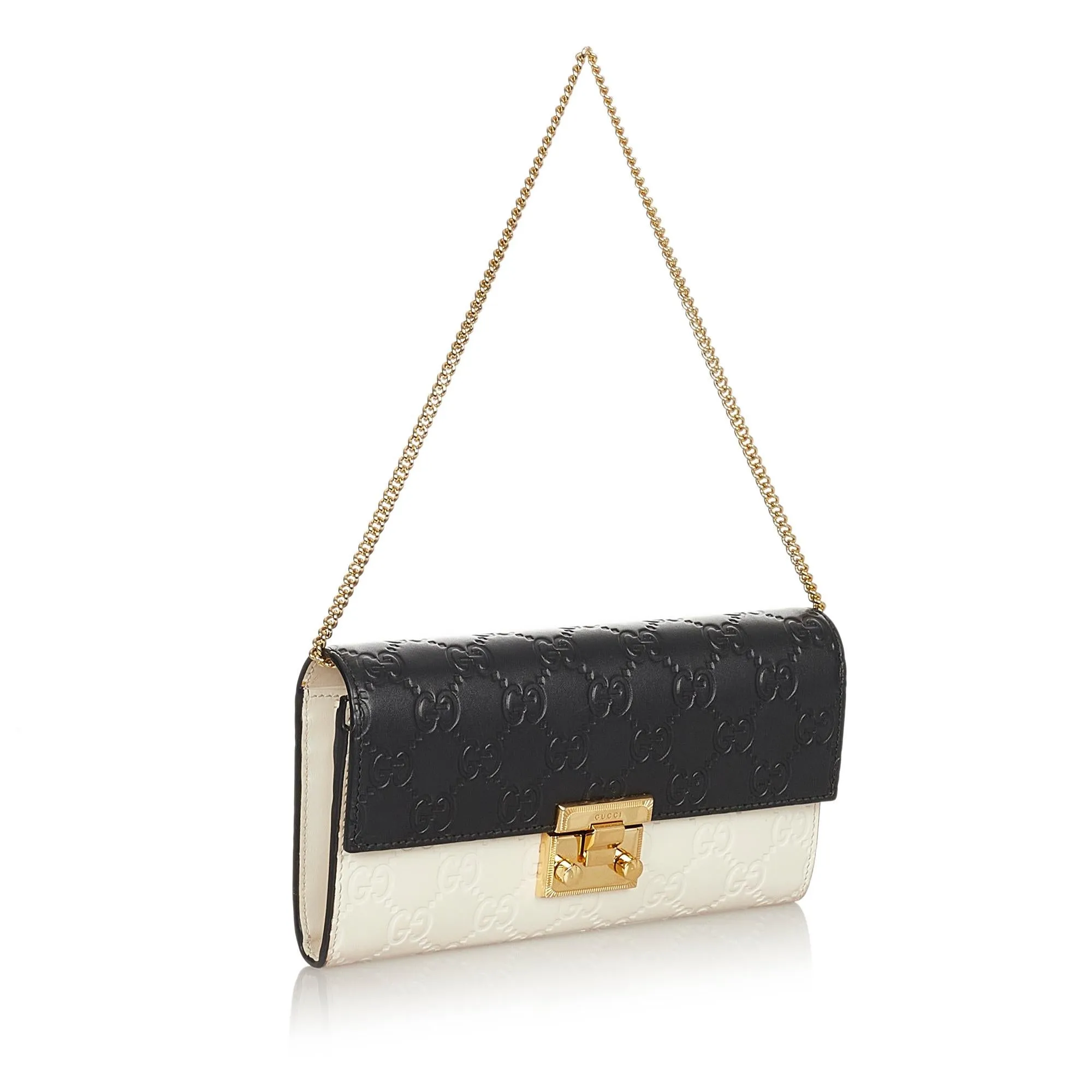 Gucci Guccissima Padlock Shoulder Bag (SHG-31849)
