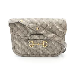 Gucci Horsebit 1955 Shoulder Bag Beige/White