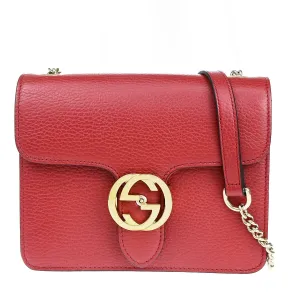 Gucci Interlocking  Leather Shoulder Bag ()