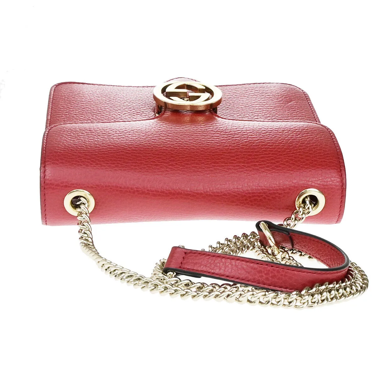 Gucci Interlocking  Leather Shoulder Bag ()