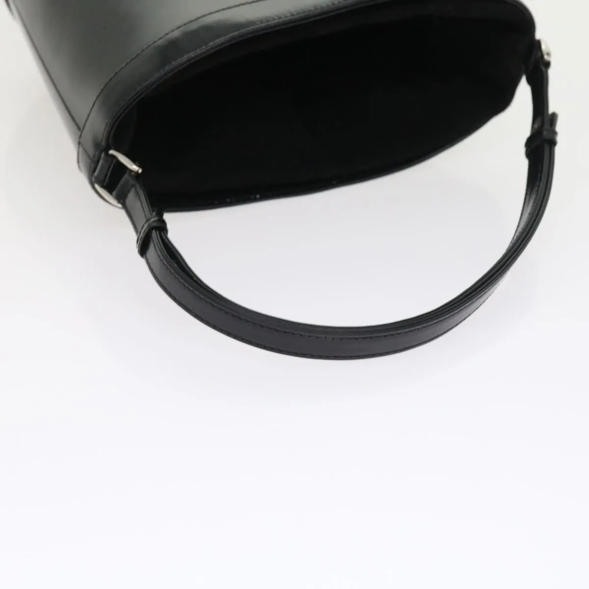GUCCI Interlocking Shoulder Bag Patent leather Black  8931