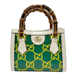 Gucci  ivory yellow Leather Handbag Shoulder Bag (Pre-Owned)