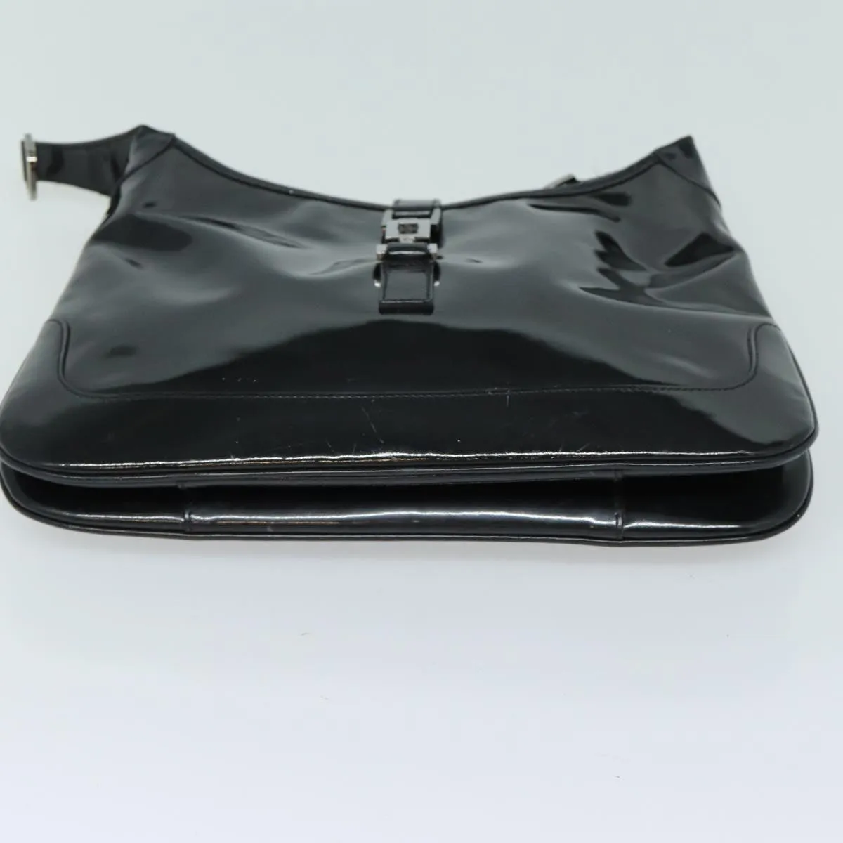 GUCCI Jackie Shoulder Bag Enamel Black 001 4272  79821